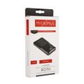 POWERBANK MX ROTH 10 000 mAh, 2XUSB, 10W Li-Po, BLACK, + microUSB CABLE