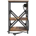 vidaXL Nočný stolík 2 ks Dymová dub 41 x 31 x 51 cm Kompozitné drevo