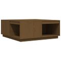vidaXL Konferenčný stolík medovohnedý 100x101x40,5 cm borovicový masív