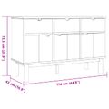 vidaXL Komoda OTTA Hnedá a čierna 114 x 43 x 73,5 cm