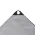 vidaXL Celta 650 g/m², 4x5 m, sivá