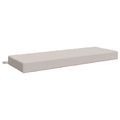 vidaXL Podložka na sedadlo SOEST 100% polyester Biela 120 x 40 x 10 cm