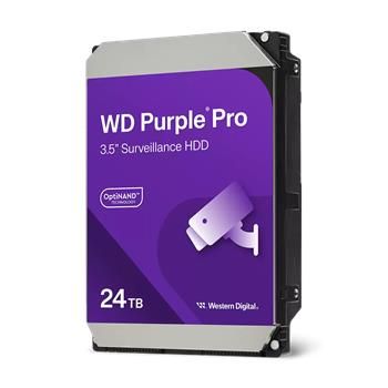 HDD 24TB Western Digital WD241PURP Purple Pro WD PURPLE PRO 24TB / WD241PURP / SATA 6Gb/s / Interní 3,5"/ 7200 rpm / 512MB