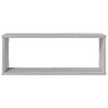 vidaXL Kockové police 4ks sivé sonoma 60x15x23 cm spracované drevo