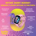 Detské smart hodinky Kiddoboo x Lagenio WatchMe 4G Pink/Purple