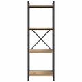 vidaXL Regál na knihy 40 x 30 x 119 cm Kompozitné drevo Remeselný dub