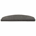 vidaXL Samolepiace schodové rohože 15 ks 80 x 24,5 x 3,5 cm Tmavosivá