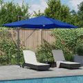 vidaXL Slnečník 351 x 250 x 253 cm Polyester a hliník Azurblue
