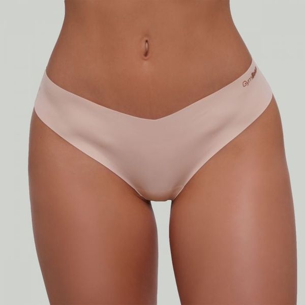 Bezešvé nohavičky 3Pack Béžové - GymBeam