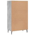 vidaXL Botník betónovo sivý 60x35x105 cm kompozitné drevo