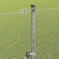 vidaXL Hexagonálny plotový základ 25 x 1,5 m Pozinkovaná oceľ