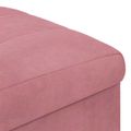 vidaXL Ottoman s Úložným Priestorom Ružová 40 x 40 x 45 cm Zamat