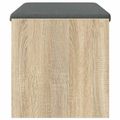 vidaXL Predsieňová lavica s vankúšom Sonoma dub 83 x 38 x 40 cm