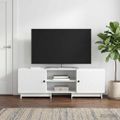 vidaXL TV skrinka Biely 150 x 31 x 50 cm Konštruované drevo