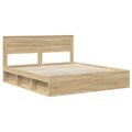 vidaXL Rám postele Sonoma 200 x 200 cm Masívne borovicové drevo