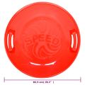 vidaXL Okrúhle sánky červené 66,5 cm PP