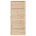 vidaXL Zavesené posuvné dvere 100 x 2,5 x 208 cm Borovicový masív