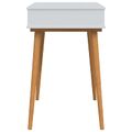 vidaxl Toaletný stolík FAUSKE Biela 76 x 50 x 78 cm