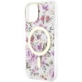 Guess case for iPhone 14 6,1" GUHMP14SHCFWST transparent hardcase Magsafe IML Flower