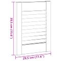 vidaXL Dvierka na skrinku s lamelovým dizajnom 39,5x29,5 cm masívne borovicové drevo