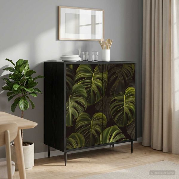 vidaXL Servírovacia skriňa ELBURG Čierny dub 69 x 33 x 76 cm