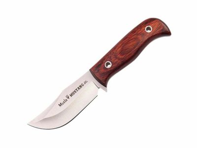 Muela MUSTANG-8R lovecký nôž 8,3 cm, lisované koralové drevo, kožené puzdro