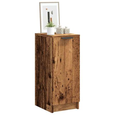 vidaXL Skrinka na topánky Old Wood 29,5x35x70 cm Engineered Wood