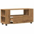 vidaXL TV skrinka kolieska dub artisan 102x34,5x43cm kompozitné drevo