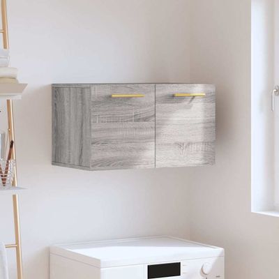 vidaXL Nástenná skrinka, sivá sonoma 60x36,5x35 cm, kompozitné drevo