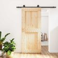 vidaXL Posuvné dvere Prírodná a čierna 90 x 210 cm
