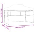 vidaXL Párty stan 280 x 410 x 315 cm Antracitová Oxfordská látka