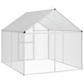 vidaXL Klietka pre vtákov Strieborná 181,5 x 221 x 173,5 cm