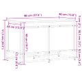 vidaXL Úložný box s vekom hnedý dub 80x40x51,5 cm kompozitné drevo