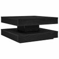 VidaXL Konferenčný stolík otočný o 360 stupňov čierny 70x70x34,5 cm