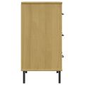 vidaXL Komoda s 3 zásuvkami hnedá 77x40x79,5 cm masívne drevo OSLO