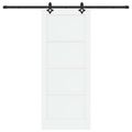 vidaXL Posuvné dvere ORKDAL 83 x 202 cm Borovicový masív Biela