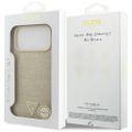 Puzdro Guess Croco Triangle Logo MagSafe pre iPhone 17 Pro Max zlaté