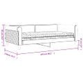 vidaXL Denná posteľ s matracom tmavozelená 100x200 cm zamat