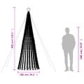 vidaXL LED vianočný stromček 688 LED studená biela 300 cm