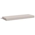 vidaXL Vankúš na lavičku SOEST 100% polyester Biela 110 x 40 x 8 cm