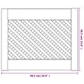 vidaXL Dvere skrinky mriežkový dizajn 2 ks 49,5x39,5 cm masív borovica