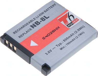 Batéria T6 Power pre Canon NB-8L, 700mAh, 2,6Wh