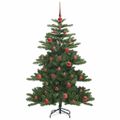 vidaXL Umelý Sklápací Vianočný Stromček Zelená 150 cm PVC a oceľ
