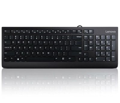 Lenovo 300/Drôtová USB/ CZ layout/Čierna
