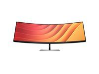 E-Series - LED monitor - zakrivená - 44.5" - 5120 x 1440 Dual Quad HD @ 165 Hz - VA - 400 cd/m² - 3000:1 - 3 ms - HDMI, DisplayPort, USB-C - reproduktory - čierna hlava, čierna a strieborná (stojan)