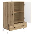 vidaXL Servírovacia skriňa Dub artisan 66 x 34,5 x 95 cm