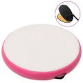 vidaXL Nafukovací gymnastický matrac s pumpou 100x100x20 cm PVC ružový