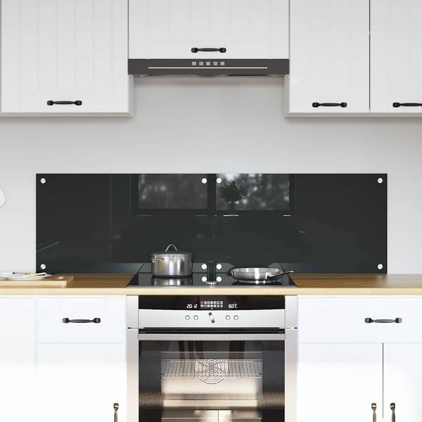 vidaXL Kuchynský obklad 2 pcs Tmavo šedá 70 x 40 cm tvrdené sklo