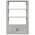 vidaXL Komoda betónovo sivá 80x30x119,5 cm spracované drevo