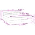 vidaXL Box Spring Posteľ s matracom Svetlosivá 180x220 cm Zamat